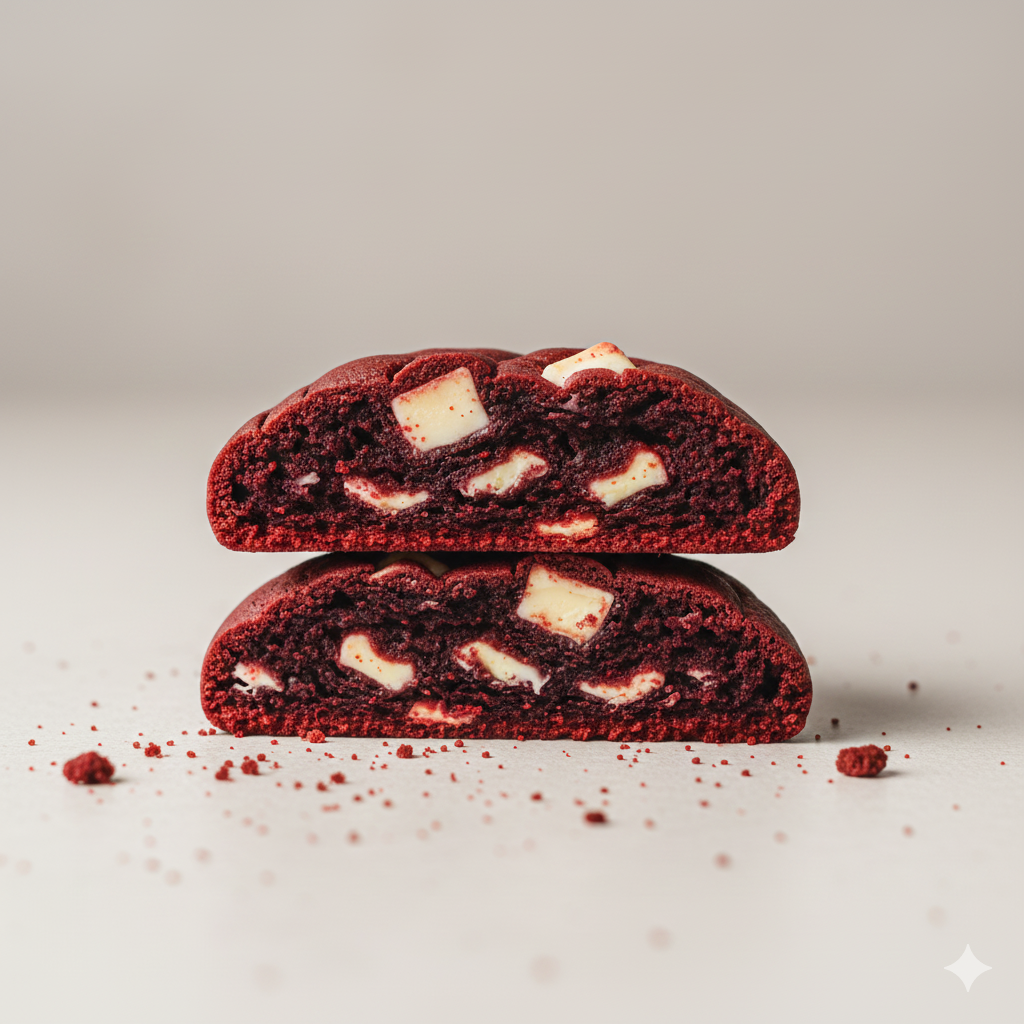 Red Velvet Chunky Cookies