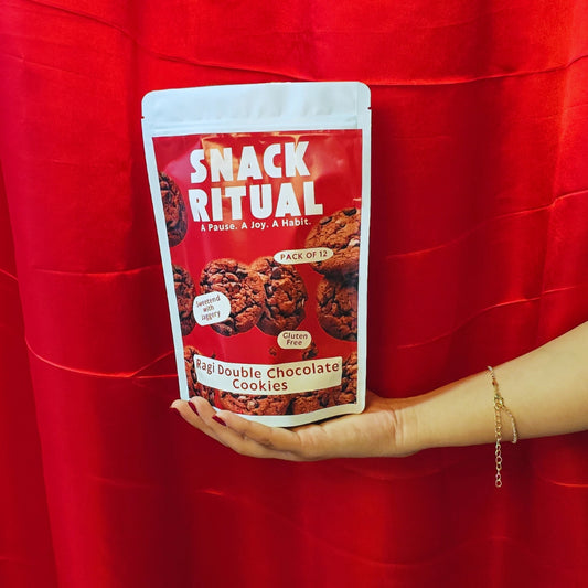 Ragi Double Chocolate Mini Cookies (Gluten Free)