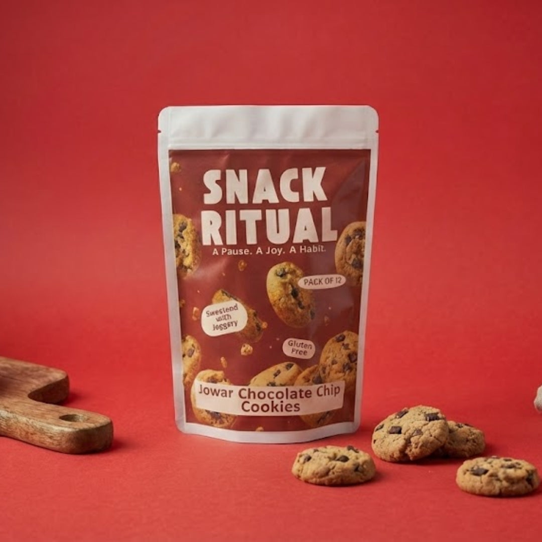 Jowar Chocolate Chip Mini Cookies (Gluten Free)