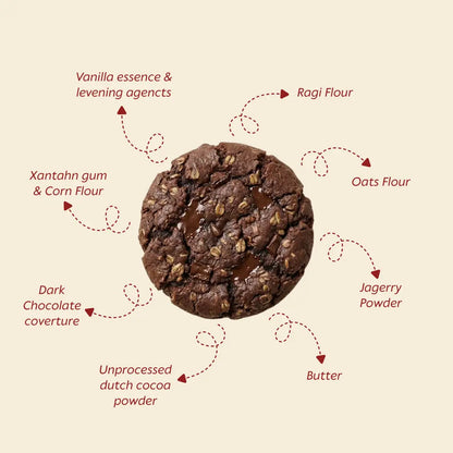 Ragi Double Chocolate Cookies | Gluten Free