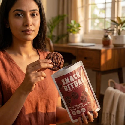 Ragi Double Chocolate Cookies | Gluten Free