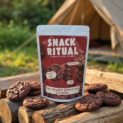 Ragi Double Chocolate Mini Cookies (Gluten Free)
