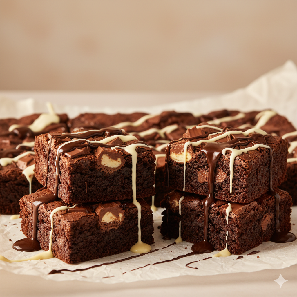 Choco Hazelnut Brownie Bites