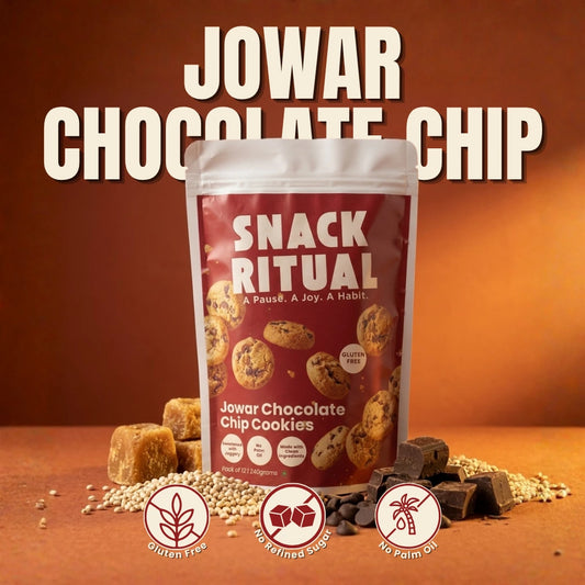 Jowar Chocolate Chip Cookies | Gluten Free